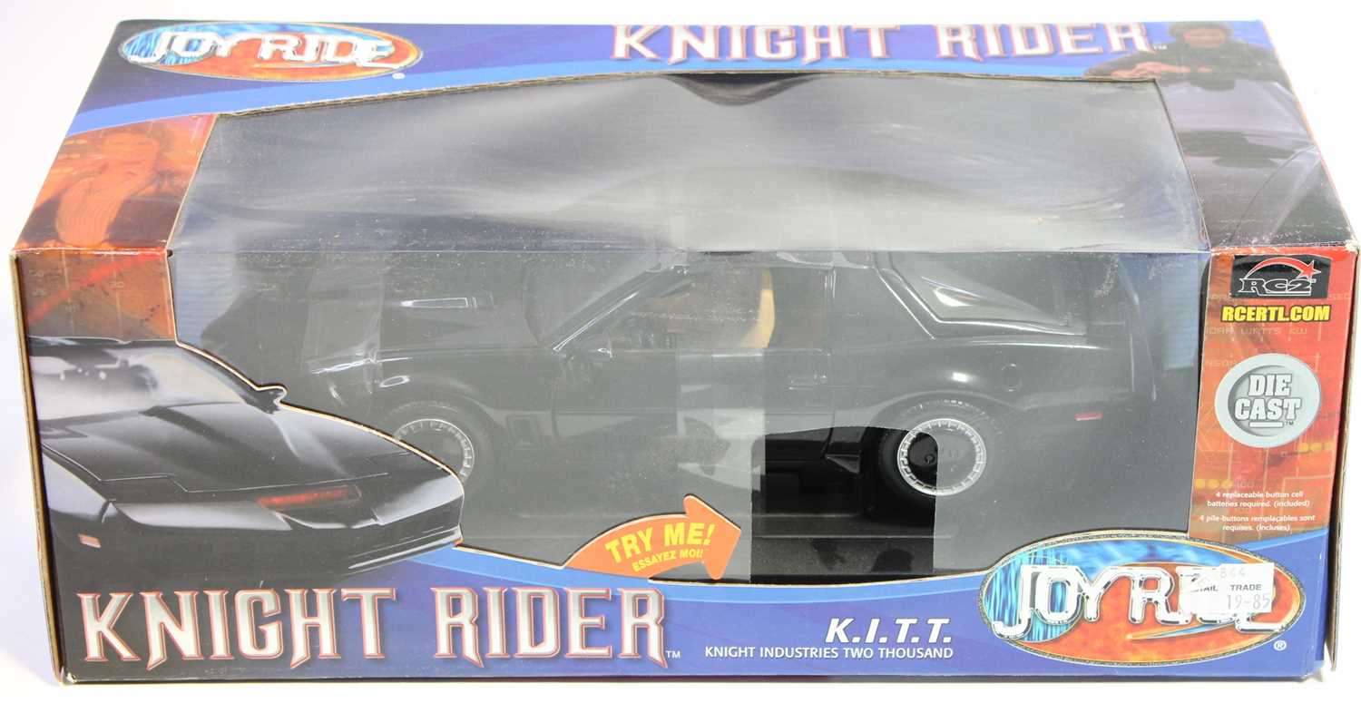 Joy Ride RC2 1/18th scale diecast model of Knight Rider, finished in black and housed in the