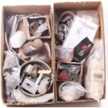 2 boxes of mixed Aircraft model making spares and components, to include various fuel tanks,