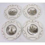 Four Wedgwood LNER cathedral plates, comprising Ely, York, Norwich, and Peterborough, third series