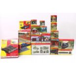 18 various boxed Hornby Skaledale and 00 Gauge accessories, including Skaledale Village Green