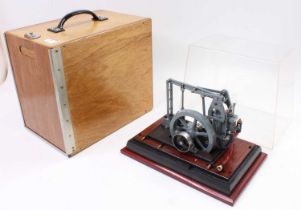 A very well engineered model of a Live Steam Grasshopper Beam Engine, comprising of grey hand-