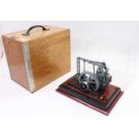 A very well engineered model of a Live Steam Grasshopper Beam Engine, comprising of grey hand-