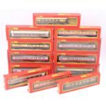 12 various boxed Triang Hornby 00 gauge boxed passenger stock locos, all housed in original