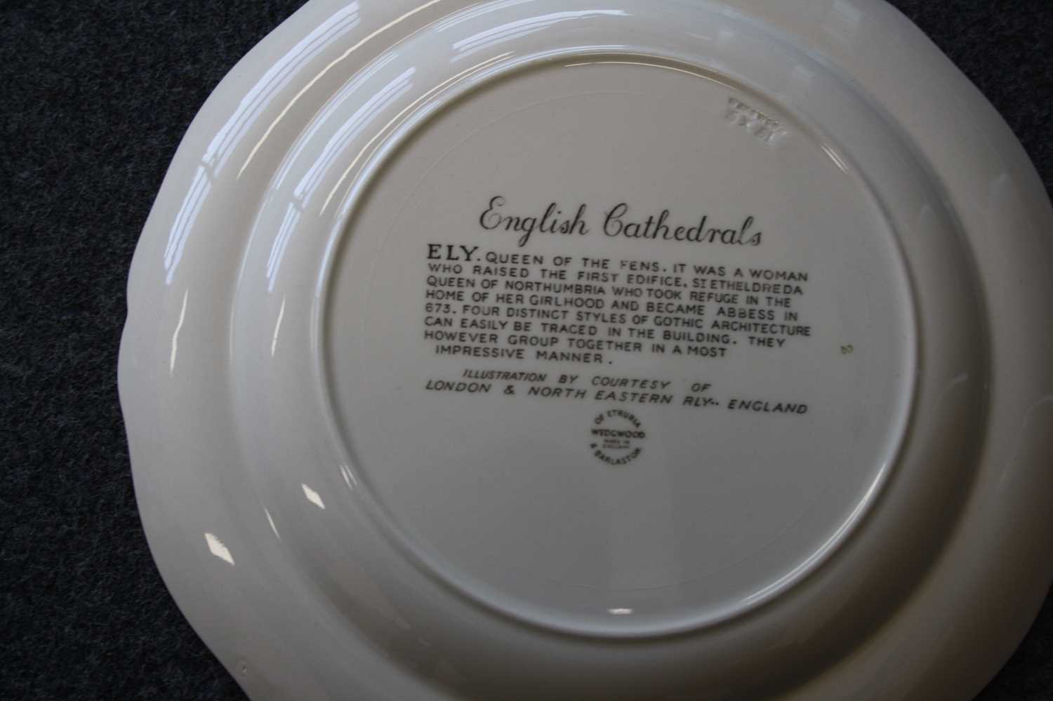 Four Wedgwood LNER cathedral plates, comprising Ely, York, Norwich, and Peterborough, third series - Image 4 of 5