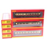 Hornby 00 Gauge BR Crimson and Cream Passenger Stock group, 7 examples, all as issued to include