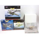 Corgi Aviation Archive 1/72nd scale boxed aircraft group, 4 examples, all appear as issued to