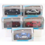 Minichamps 1/43 scale boxed group of 5 to include, 3x Mercedes Benz models, Ford Mondeo V6 Touring