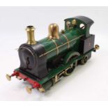 A nicely made Victorian Style spirit fired live steam locomotive, 3 1/4 inch gauge, 2-2-2