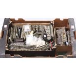 Hornby-Dublo 3-rail track. Tray containing sufficient track to build a reasonable layout, with