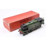 1936-41 Hornby No.2 Special tank clockwork loco 4-4-2 LNER 1784 darker green. Two driving wheels are