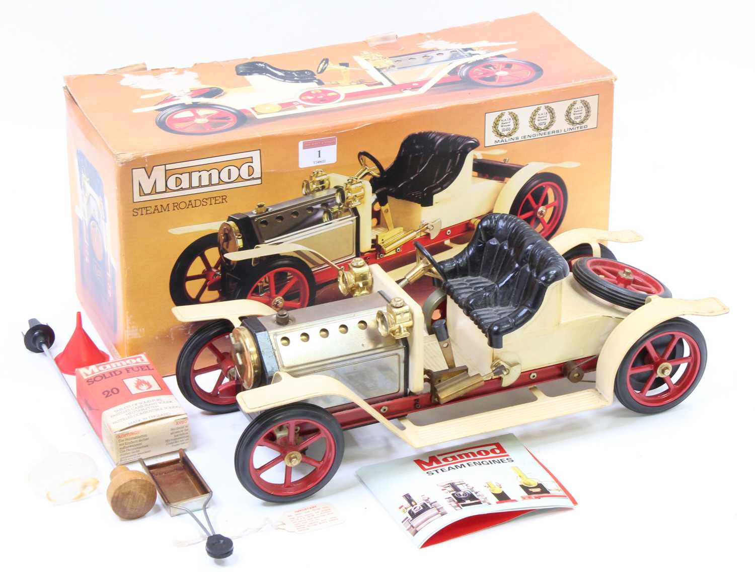 thumbnail image 2 of Mamod SA1 Steam Roadster & SA1L Black Double Seat + 6 Starlock Washers – New, UK Made 2 of 5