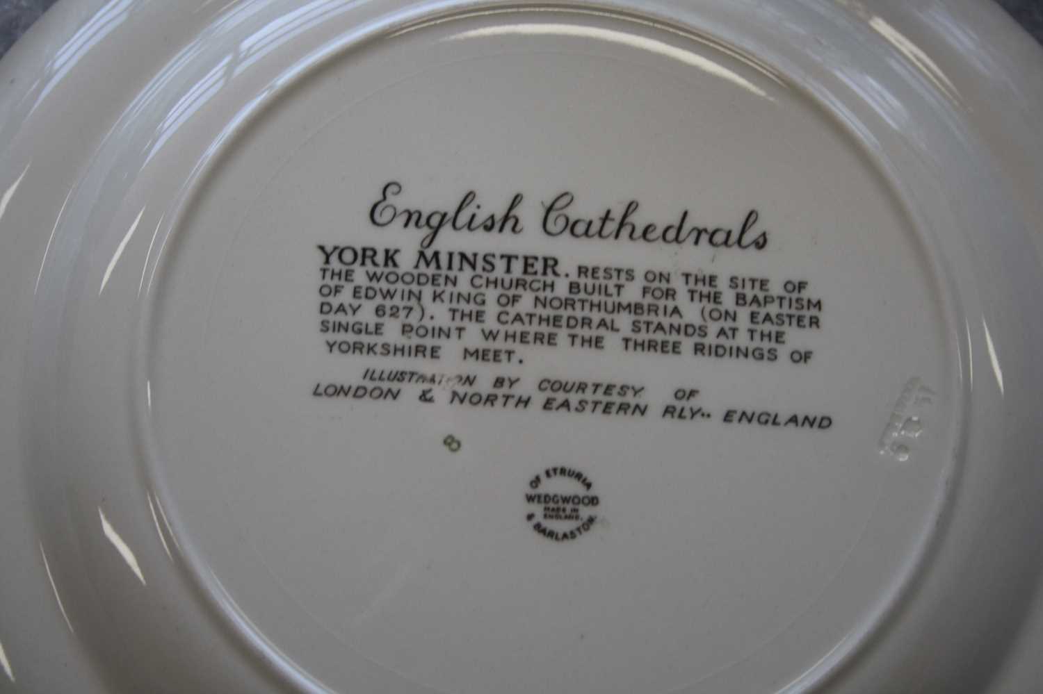 Four Wedgwood LNER cathedral plates, comprising Ely, York, Norwich, and Peterborough, third series - Image 2 of 5