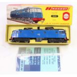 2245 Hornby-Dublo 2-rail E3002 3300HP electric loco, blue with white roof, logo on side with 4
