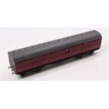 BR full bogie brake appears proprietary rather than kit built, maroon E4959, finescale wheels, brass