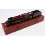 1938-40 Hornby 20v AC ‘Princess Elizabeth’ 6201 loco & tender LMS maroon. San serif letters &