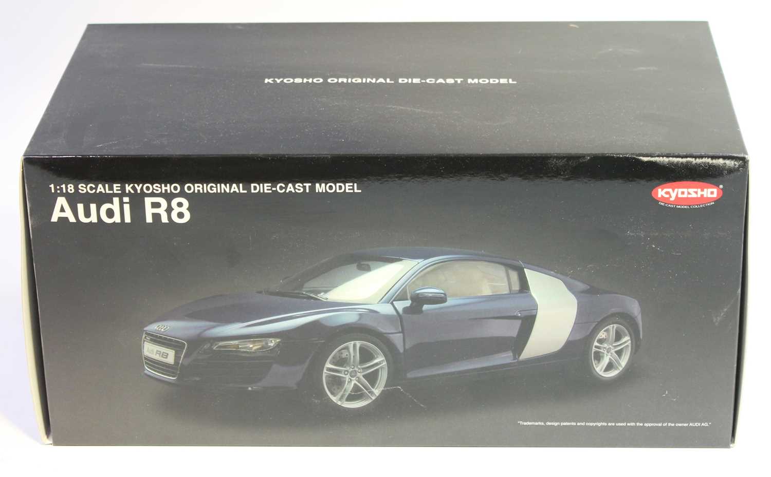 Kyosho No.09213W 1/18th scale boxed model of a Audi R8, finished in white, as issued in the original - Image 2 of 2