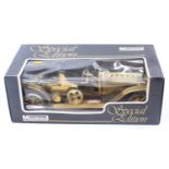 Mamod Special Edition SA1B Steam Roadster, brass example housed in the original window box, un-