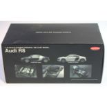 Kyosho No.09213W 1/18th scale boxed model of a Audi R8, finished in blue, as issued in the