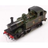 Kit built electric 14XX GW tank loco 0-4-2 in BR lined gloss green (slightly off-shade) livery, no.