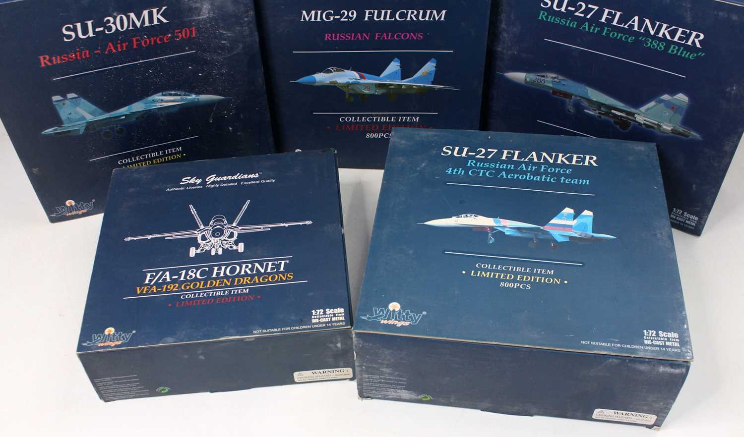 Witty Wings 1/72nd scale boxed aircraft group, 8 examples all in original boxes, boxes require a - Image 5 of 5