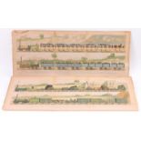 2 Raphael Tuck and Sons Railway Prints, both depicting Travelling to the Liverpool and Manchester