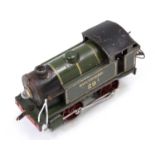 1933-4 Hornby 0-4-0 LST1/20, 20v ac, Southern green 29 tank loco, revised body style. Playworn