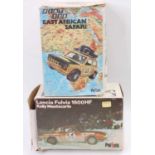 A Polistil 1/24 scale Safari and Monte Carlo rally boxed diecast group to include a Lancia Fulvia