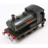 Bonds O’Euston Road clockwork 0-6-0 Peckett Dockyard tank loco, ‘Bonzone’ no.2, Great Western green,