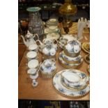 A Royal Albert Moonlight Rose pattern porcelain tea, coffee and dinner serviceAll pieces are 1st