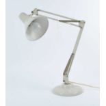 A 20th century white painted anglepoise desk lamp