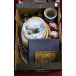 Three boxes of miscellaneous items