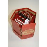 A German concertina accordion, boxed