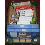 A box of plastic kits to include Airfix RAF refuelling set, Revell etc