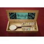 A cased presentation set of Battledore Game