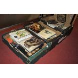 Three boxes of auction catalogues, to include Bonhams, Sotheby's and Christie's