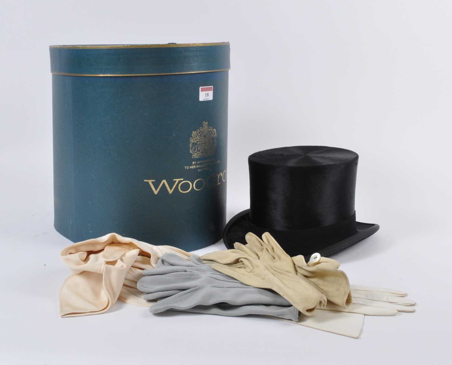 An early 20th century Battersby & Co gentleman's moleskin top-hat, boxed; together with a collection