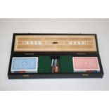 A vintage Jaques cased cribbage set