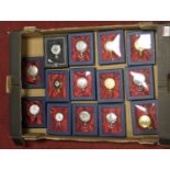 A collection of modern issue pocket watches, boxed