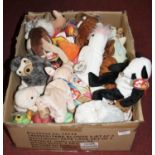 Assorted loose Ty Beanie Babies, to include Kuku, Fortune, Slow Poke, Knuckles, and Stretch etc (one