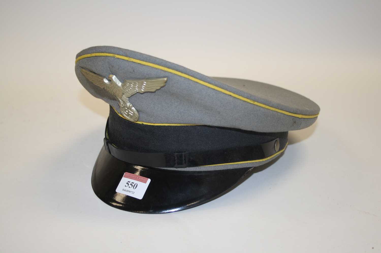 A reproduction German officers cap bearing label Landgraf Bamberger Mutzen-Industrie X-73 62