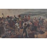 After Richard Caton Woodville (1856-1927), The Charge of the Light Brigade, oil on canvas, 76 x
