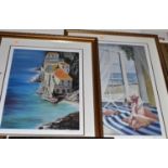 Randal Leigh - View from the Villa, lithograph on paper, artists proof signed in pencil to the