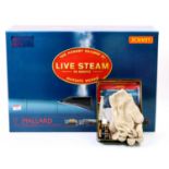 A Hornby Railways live steam 00 gauge Mallard gift set comprising of locomotive, CD, ephemera,