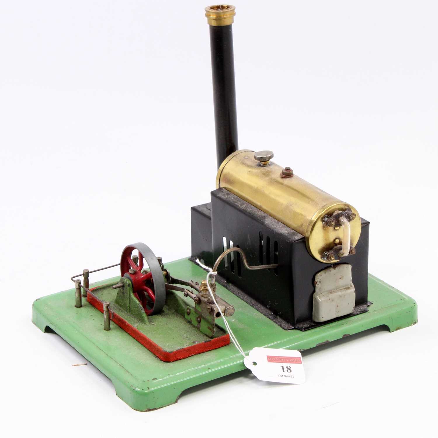 A scratch built model of various Mamod and similar components stationary steam plant comprising of - Image 2 of 2