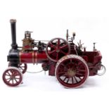 From LC Masons to Designs 1" scale traction engine titled 'Minnie', comprising of copper boiler with