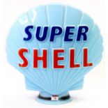 An original 1960s Super Shell advertising petrol globe, made by Hail Ware Ltd of Great Britain,