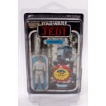 Kenner Star Wars Return of the Jedi vintage AT-ST Driver 3 3/4" figure, on the original 77 backing