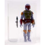 Kenner Star Wars Boba Fett vintage 3 3/4" figure Hong Kong, AFA Graded U85 NM+, Reference Number