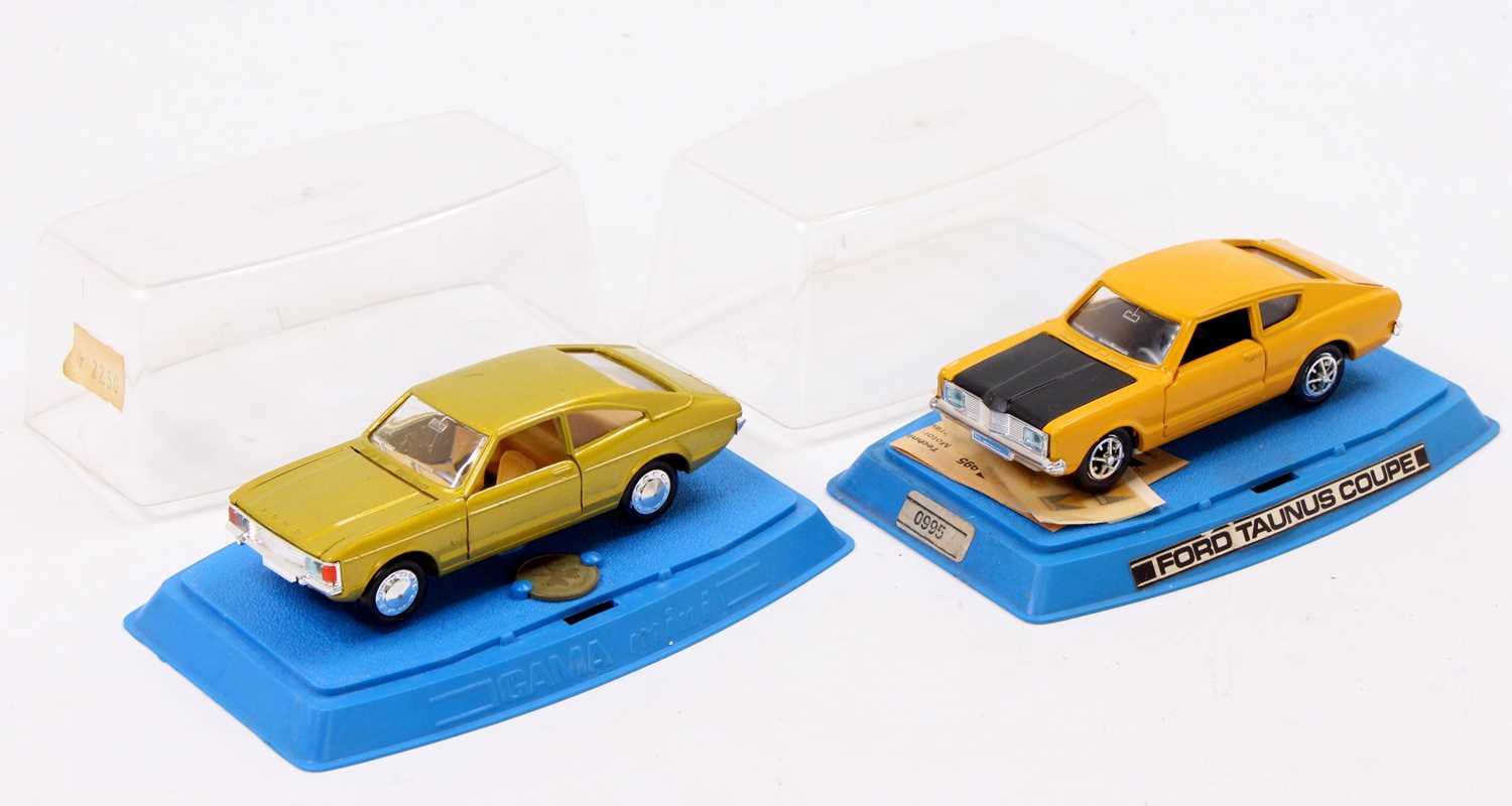 GAMA boxed diecast group, 2 examples to include No.0995 Ford Taunus Coupe, and a GAMA Mini Ford