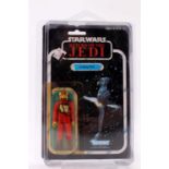 Kenner Star Wars Return of the Jedi vintage B-Wing Pilot 3 3/4" figure, housed on the original 77